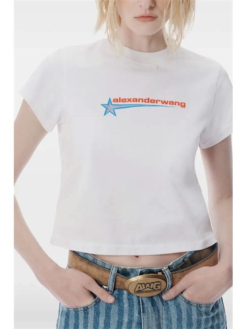 T-shirt with logo ALEXANDER WANG | 1CC4251155100